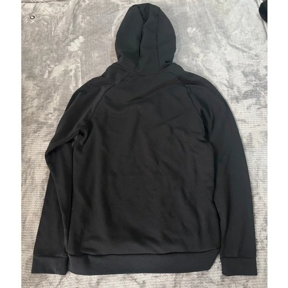 Nike Mens‎ Dri-FIT Training Hoodie Black Big Swoosh Pullover Sweatshirt Medium